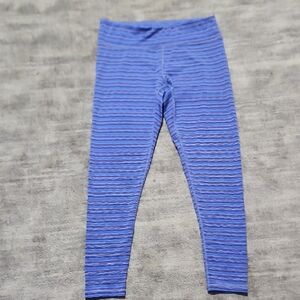 Danskin Blue and White Striped Leggings